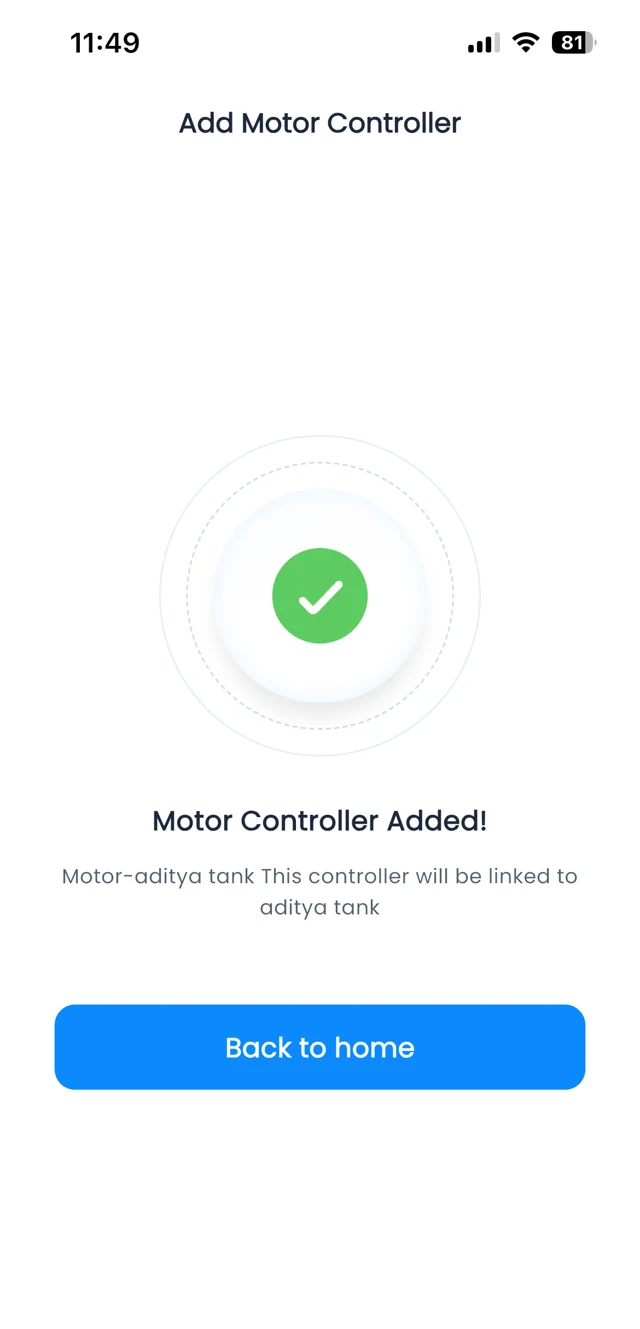 WaterGauge app: Controller linked