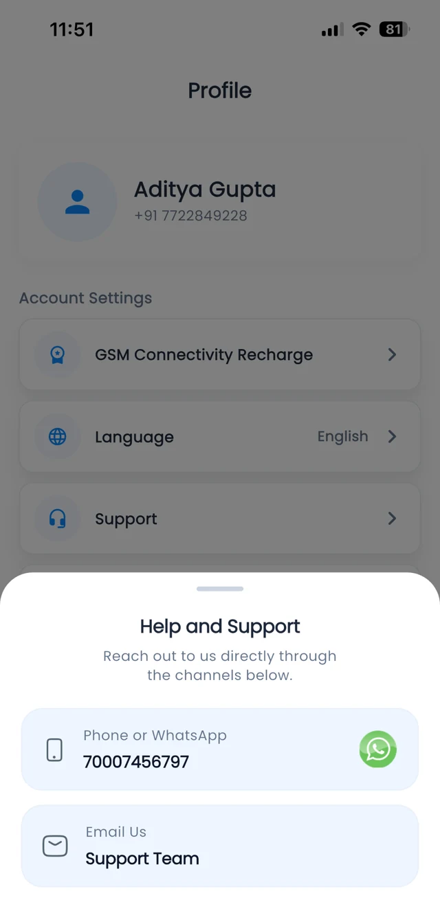 WaterGauge app: Help and support
