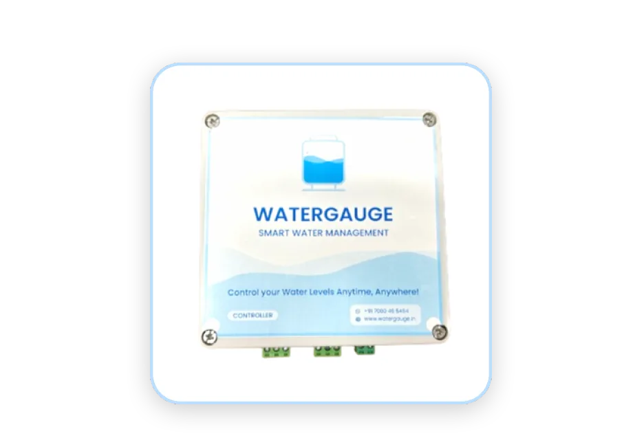 Water Gauge controller that switches a motor starter from the Android app